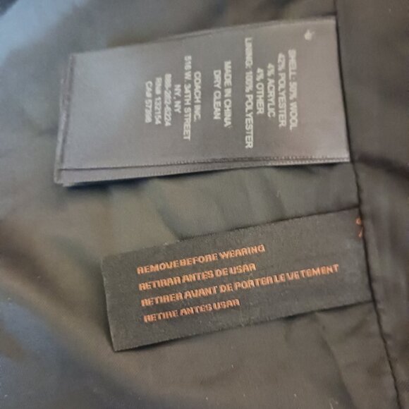 Coach Leopard Print Oversized Coat Size Large, Luxury, Wool Blend, Elevated - Picture 16 of 16